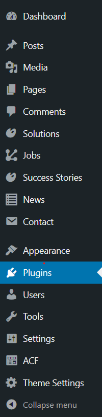 WordPress sidebar